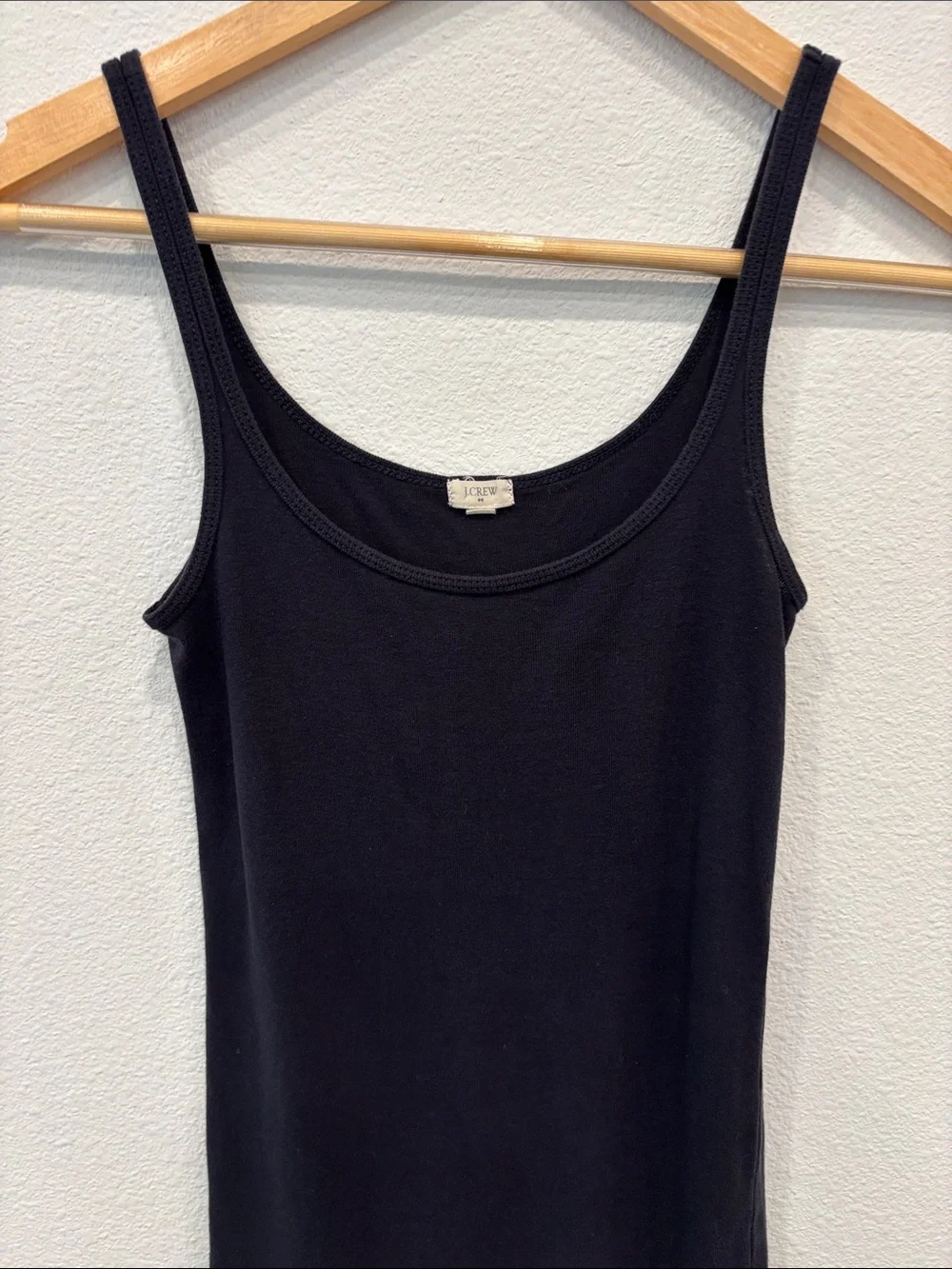 J. Crew Women’s 100% Cotton Navy Ribbed Scoop Tank Size XXS